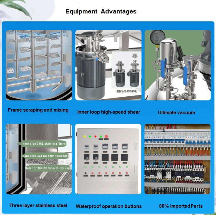 Detergent Shampoo Liquid Soap Making Machine Mixer Machine