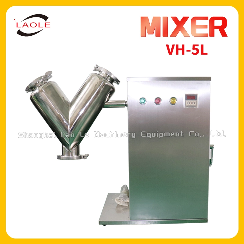 Automatic 5L 10L 30L 50L 100L Vh Type Food Spice Dry Powder Mixer Medicine Powder V Type Mixer