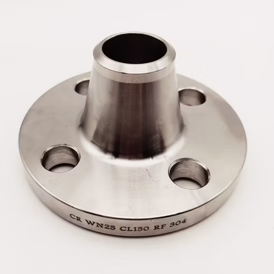 JIS ASME En1092 DIN GOST BS B16.5 ANSI Uni SABS 스테인레스 스틸 SS304 316L 용접 넥 플랜지