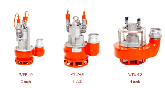 4 인치 높은 머리 휴대용 유압 슬러리 펌프, 잠수정 펌프 판매 중